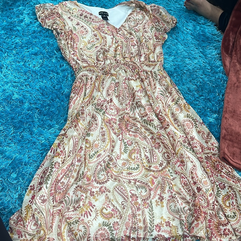 Dress and stretchy leggings